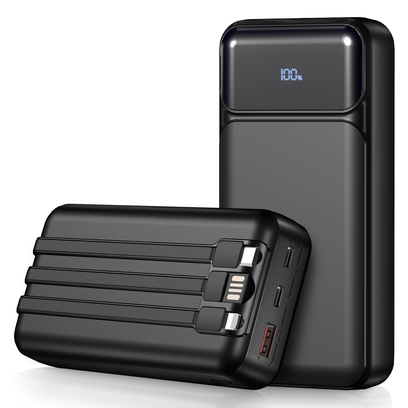 Amazon.com: Kepswin 2 Pack, Power Bank with Built-in Cables